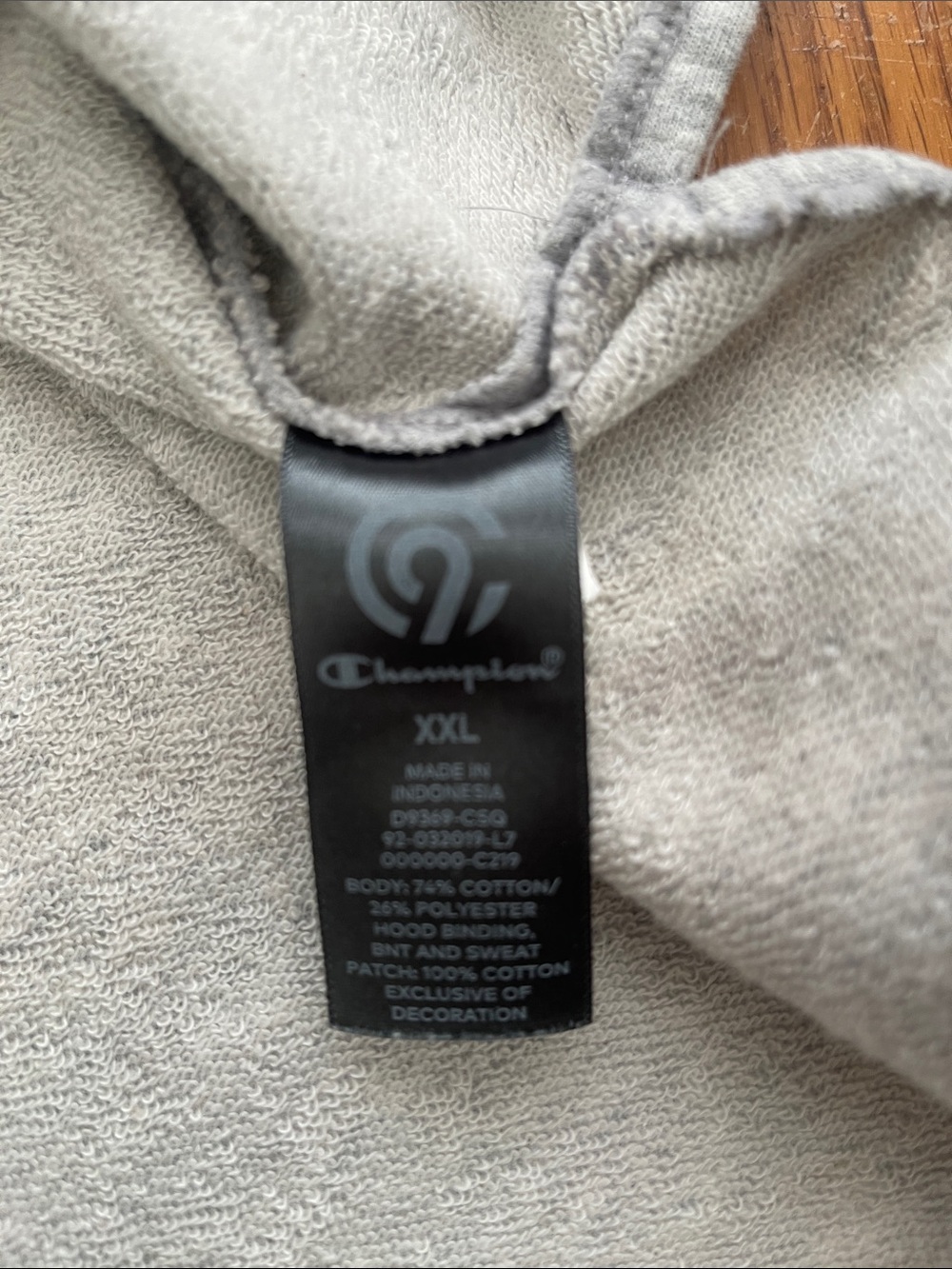 Champion Gray Sleeveless Hoodie - Picture 3 of 5